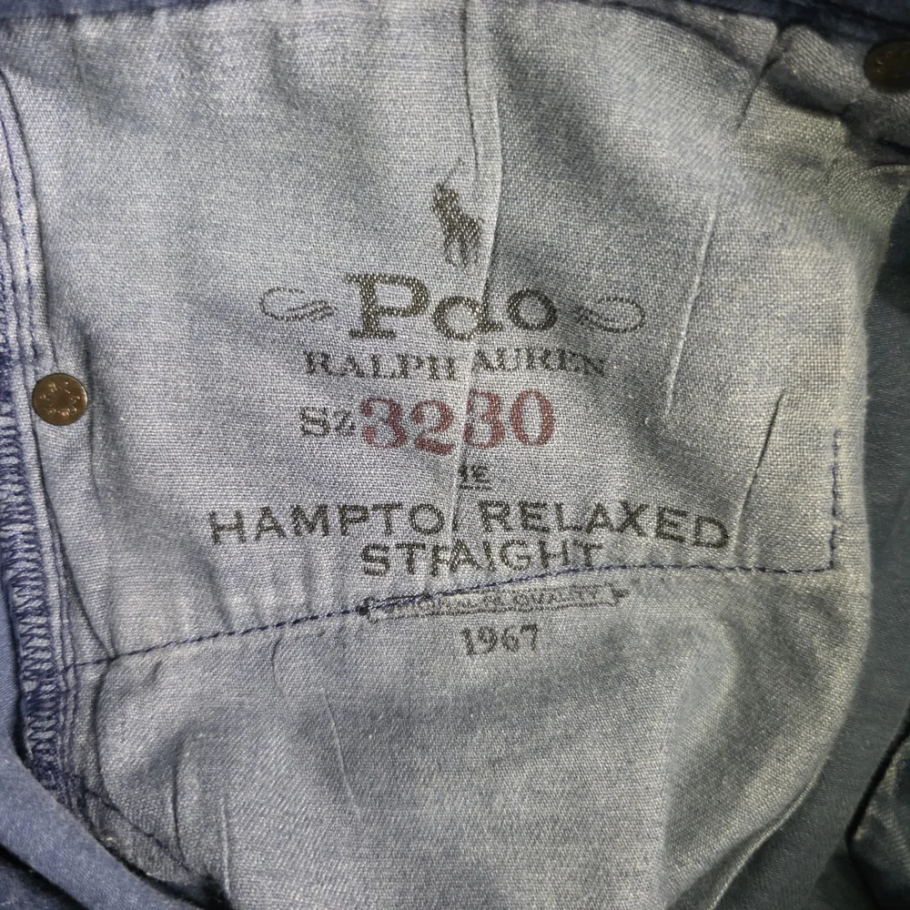 Polo Ralph Lauren The Hampton Jeans Men's 32x30 Blue Wash Relaxed Straight Denim